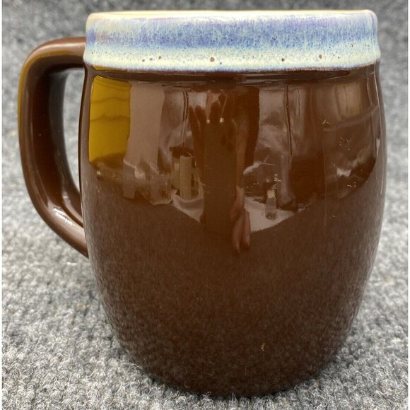 Cracker Barrel Coffee Mug Stoneware Pair of Horses Colt Cowboy Western Brown - Picture 3 of 7